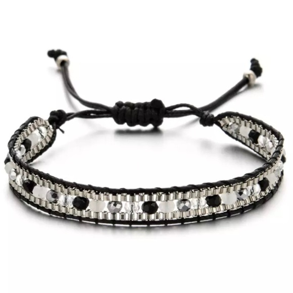 ⭐️ 5 for $25 Bohemian Weave Rope Crystal Bracelet - Picture 1 of 4